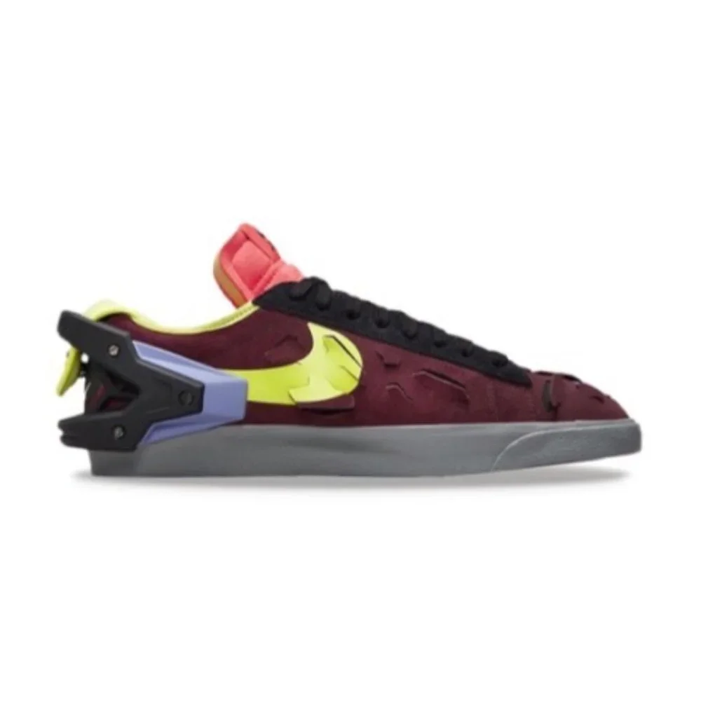 Nike Acronym Blazer Low Mens Casual Sneaker Shoes Maroon DN2067-600 NEW Size 7 - Picture 2 of 7